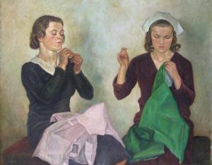 'Sheffield Seamstresses' by William Rothenstein, c.1917
