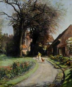 'Bar House Garden, Beverley' by Frederick William Elwell, 1914 (Beverley Art Gallery)